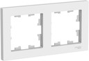 Рамка 2-постовая AtlasDesign (белая)