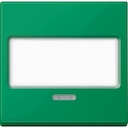 Клавиша с полем для надписи и с окошком для светового индикатора зеленый