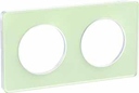 Touch, Рамка, 2 поста H/V71, белый и amp;amp; прозрачный зеленый