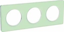 Touch, Рамка, 3 поста H/V71, белый и amp;amp; прозрачный зеленый