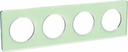 Touch, Рамка, 4 поста H/V71, белый и amp;amp; прозрачный зеленый