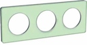 Touch, Рамка, 3 поста H/V71, алюминий и amp;amp; прозрачный зеленый