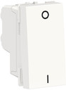 UNICA MODULAR выключатель двухполюс, 1-клавиш, сх. 2, 16 AX, 250 В, 1 мод белый