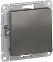 Выключатель одноклавишный AtlasDesign (10 А, под рамку, с/у, сталь)