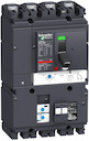 Автоматический выключатель VigiComPact NSX160B, 25 kA при 415 В пер.тока, расцепитель TM-D 100 A, с блоком Vigi MH, 4П3Т