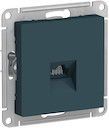 Розетка компьютерная AtlasDesign (RJ45, под рамку, с/у, изумруд)