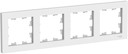 Рамка 4-постовая AtlasDesign (белая)