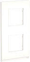 UNICA PURE рамка 2-постовая, вертикальная, МАТОВОЕ СТЕКЛО/белый