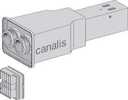 Canalis, feed unit for KBB, 40A, left mounting, 2 circuits