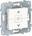 UNICA NEW выключатель для жалюзи, 2-клавишный, сх. 4, белый