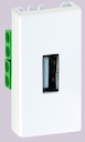 Розетка USB Connect (1 модуль, USB, под рамку, с/у, белая)