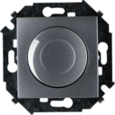 Светорегулятор роторный электронный проходной Simon 15 (20-500 Вт, под рамку, скрытая установка, алюминий)