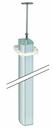 Connect Алюминий Колонна 2-сторонняя, К45, с телескопическим упором, 110х80 мм, 3м