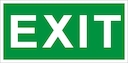 Наклейка «Exit» (ПЭУ 012) (210х95) 2501001200