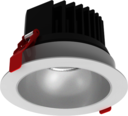 Светодиодный светильник "ВАРТОН" DL-SPARK встраиваемый 25W 4000K 60°150x105mm белый DALI с матовым серебристым рефлектором IP44/20 