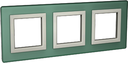 Рамка из натурального стекла, Avanti, светло-зеленая, 6 модулей