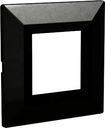 Рамка из металла, Avanti, темно-серый, 2 модуля