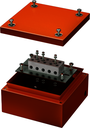 Коробка стальная FS с гладкими стенками и клеммниками IP66,150х150х80мм, 5р, 450V,30A,16мм.кв DKC
