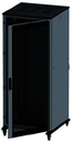 Напольный шкаф 38U 600х600 двери стекло/сплошная, укомплектован вводом и заглушками RAL7011/7035