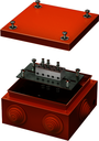 Коробка стальная FS с кабельными вводами и клеммниками,IP55,150х150х80мм,5р, 450V,10A, 6мм.кв. DKC