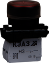 Кнопка КМЕ4211м-красный-1но+1нз-цилиндр-IP65-