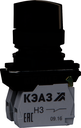 Переключатель КПЕ1611Р-черный-1но+1нз-ручка-фикс-2поз-IP65-