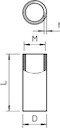 Муфта соединительная M16х1.5 SVM16W ALU алюм. OBO2046052