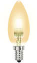 Лампа галогенная HCL-28/CL/E14 28Вт свеча E14 3000К 230В Uniel 04118