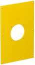 Накладка блока питания VH для монтажа устройств, 160x105x3 мм (ПВХ,желтый)