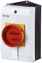 Выключатель нагрузки в корпусе 3п 25А запираемый P1-25/I1/SVB красно-жел. ручка EATON 233987