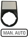 Шильдик "MAN-AUTO" с держателем 30х50 M22S-ST-GB11 черн. EATON 216500