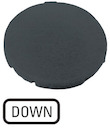 Шильдик кнопочный плоский "LOWER" M22-XD-S-GB4 черн. EATON 218200