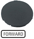 Шильдик кнопочный плоский "FORWARD" M22-XD-S-GB15 черн. EATON 218205