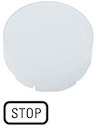 Линза для кнопок M22-XDLH-W-GB0 с подсветкой выступающая "СТОП" бел. EATON 218370