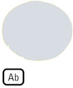 Линза в кнопки M22-XDL-W-D4 с подсветкой плоская "AB" бел. EATON 218318
