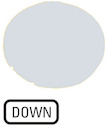 Линза в кнопки M22-XDL-W-GB4 с подсветкой плоская "ВНИЗ" бел. EATON 218332