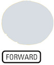 Линза в кнопки M22-XDL-W-GB15 с подсветкой плоская "FORWARD" бел. EATON 218337