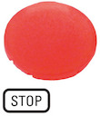 Линза в кнопки M22-XDL-R-GB0 с подсветкой плоская "СТОП" красн. EATON 218326