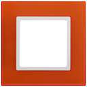 14-5101-22 Эл/ус ЭРА Рамка на 1 пост, стекло, Эра Elegance, оранжевый+бел