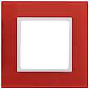 14-5101-23 Эл/ус ЭРА Рамка на 1 пост, стекло, Эра Elegance, красный+бел