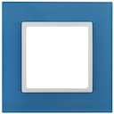 14-5101-28 Эл/ус ЭРА Рамка на 1 пост, стекло, Эра Elegance, голубой+бел