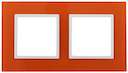 14-5102-22 Эл/ус ЭРА Рамка на 2 поста, стекло, Эра Elegance, оранжевый+бел