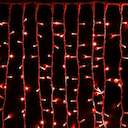 Гирлянда "Светодиодный Дождь" 2х3м постоянное свечение 760LED красн. 230В провод бел. каучук Neon-Night 237-132