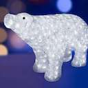 Фигура светодиодная акриловая "Белый медведь" 80х55см IP44 понижающий трансформатор Neon-Night 513-302