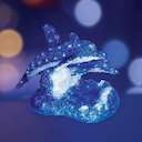 Фигура светодиодная акриловая "Синие дельфины" 65х48х48см 136LED IP44 понижающий трансформатор Neon-Night 513-132