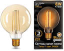 Лампа LED Filament G95 E27 8W Golden 2400К 1/20