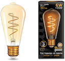 Лампа LED Filament ST64 Flexible E27 6W Golden 2400К 1/10/40