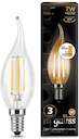 Лампа LED Filament Candle tailed E14 7W 2700K step dimmable 1/10/50