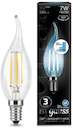 Лампа LED Filament Candle tailed E14 7W 4100K step dimmable 1/10/50