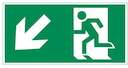 Знак "Выход влево вниз" для Flip VARTON V4-EM-00.0035.ADV-0008